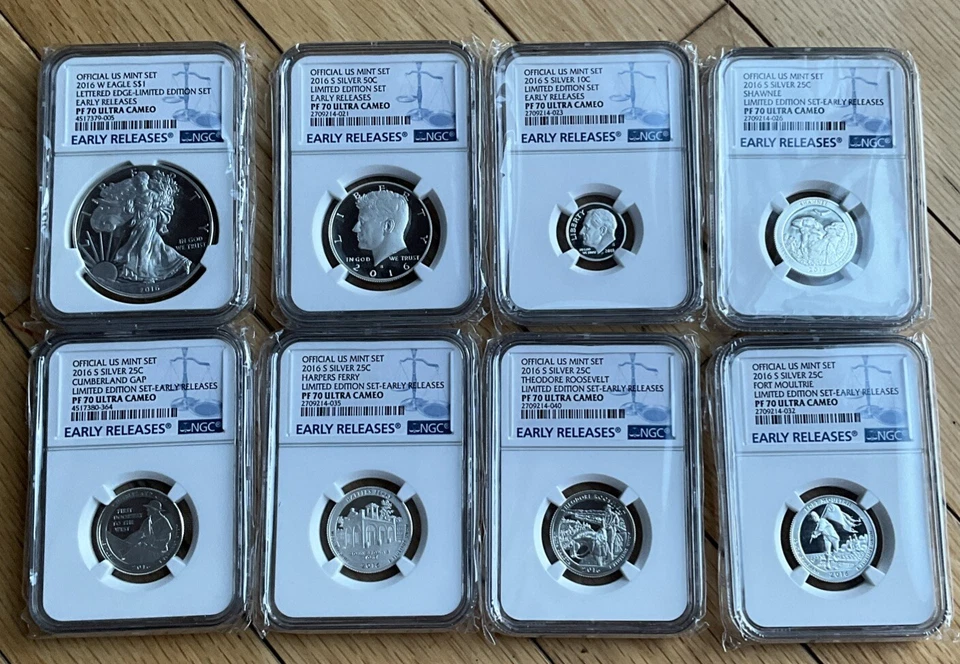 2016 30TH LIMITED EDITION NGC PROOF SET PF 70 EARLY RELEASE BLUE LABEL - Image 1 of 4