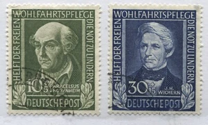Germany 1949 Semi-Postals 10+5 and 30+15 pf used - Bild 1 von 1