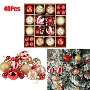 40 Stück Christbaumkugeln Kugeln Hängeschmuck Party Christbaumschmuck - Bild 1 von 9