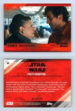 Demotion #25 Star Wars The Last Jedi Series 2 Topps Red #39/199 Parallel Card