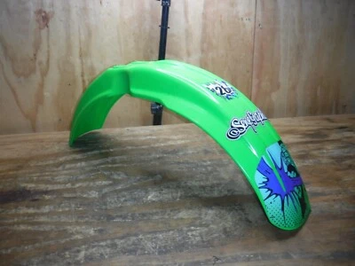 1991 Kx125 (C) Front Fender Plastics Plastic Body Green - Image 1 of 4