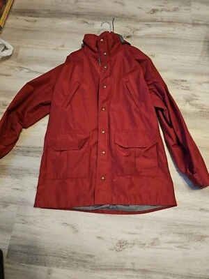 Chaqueta De Colección Columbia Gore-Tex Para Hombres XL Vino Tinto Esquí Parka Con Capucha Caminata Esquí Campamento Foto 1 de 4