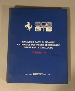 Ferrari 308 GTB Spare Parts Catalog (129/76); Original 1976 Vetroresina Manual - Picture 1 of 14