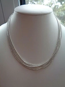Silber Kette mehrreihig, Silber 925, glänzend und edel - Bild 1 von 9