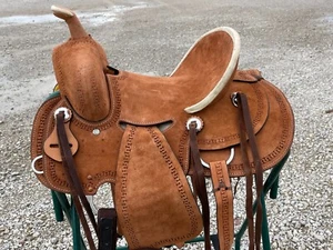 Sillín estilo rancho caballo occidental para niños, tachuela de montar vaquero duradera envío gratuito - Imagen 1 de 9