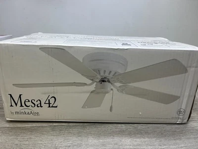 Minka-Aire F566-WH Mesa 42" Ceiling Fan, White - Image 1 of 3