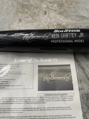 Ken Griffey Jr Autographed Signed Bat Auto Mariners JSA COA - Image 1 of 4