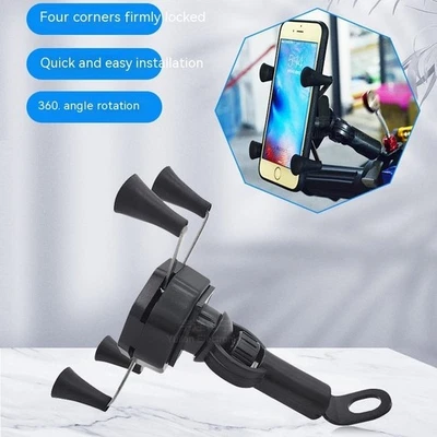 Ram Motorcycle Bike Handlebar Rail Mount X-Grip Holder Cell Mobile Phone Black🚴 - Image 1 of 4