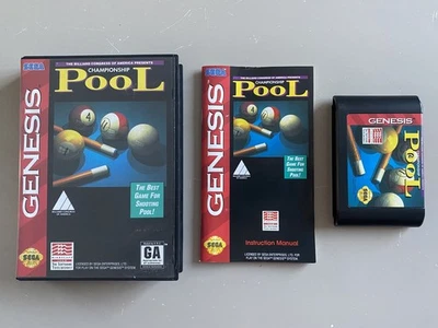 Championship Pool, Sega Genesis Megadrive, NTSC Complete - Image 1 of 4