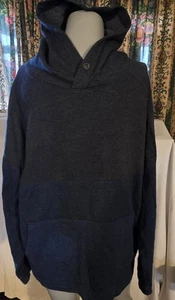 Sudadera con capucha frente al mar para hombre talla XXL azul sin cadena con capucha - Imagen 1 de 6