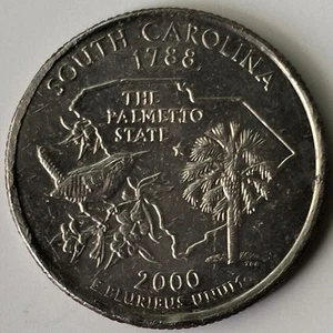 USA 2000 South Carolina State Quarter Dollar Commemorative coin - Picture 1 of 2