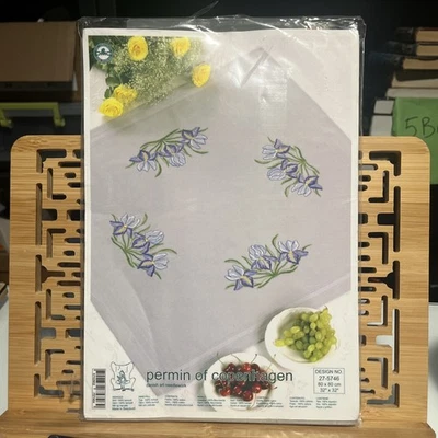 Permin of Copenhagen Cross Stitch Kit 27-5746 80x80 cm 32”x32” Danish Art Tulips - Image 1 of 4