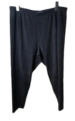 Lands' End Charcoal Gray Leggings Plus Size 2X 20W-22W, Inseam 26" - Image 1 of 4