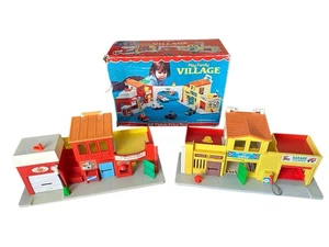 1973 Fisher-Price Little People #997 Play Family Village w/Original Box, Vintage - Picture 1 of 14