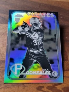 2024 Topps Chrome Negative Refractor Nick Gonzales #72 Rookie RC - Picture 1 of 2