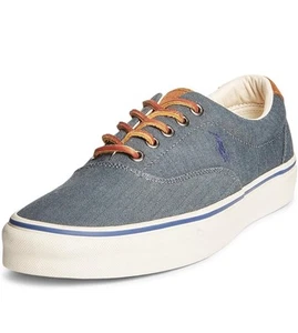 SCARPA UOMO GH BASS CLASSIC COMPAS CORE CHAMBRAY CANVA SNEAKER STRINGATE taglia 11,5 N3 - Foto 1 di 10