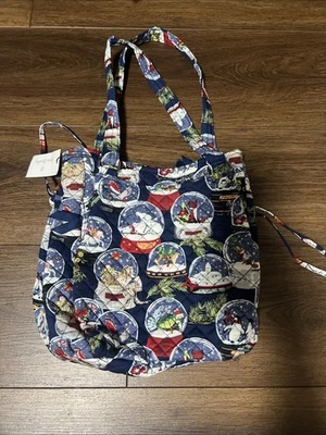 Veral Bradley  Glenna Satchel  Blue Snow Globes NWT - Image 1 of 4