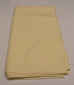 Baumwollstoff 1-1/4 Yards x 45" CREMEWEISSE STERNE Mixer Hintergrund - Bild 1 von 2