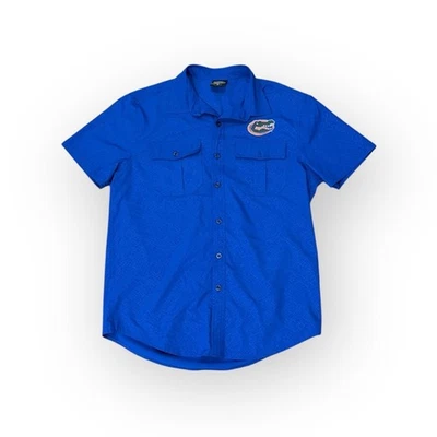 Colosseum University of Florida Gators Men’s Button Up Shirt Short Sleeve Sz M - Image 1 of 4