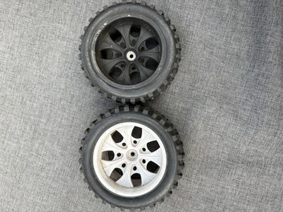 2x 1/10 RC Truck Tyres Wheels 12mm Hex Hubs Buggy Rear Front - Image 1 of 3