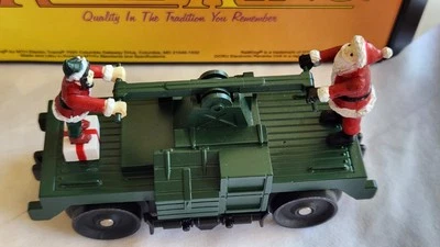 MTH #30-5234 RAILKING CHRISTMAS OPERATING HAND CAR - Image 1 of 4