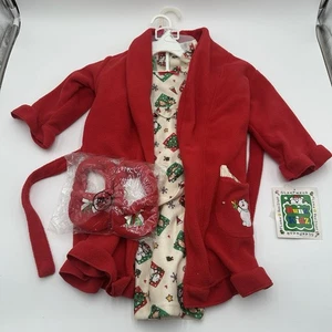 Bunz Kidz Girl's Long Sleeve Robe and Pajama Sleepwear Christmas 24 mos. - Picture 1 of 21