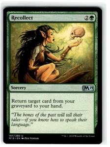MTG Magic The Gathering Recollect Uncommon Lightly Played - Bild 1 von 2