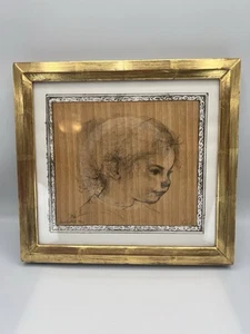 Edna Hibel Artista Prueba Lápiz a Mano Firmado Numerado 43/50 Segundo Nieto del Estado - Imagen 1 de 13