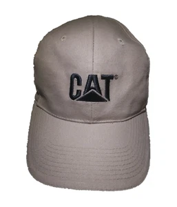 Holt Cat Costruzione 50 Anni Ricamato Strapback Beige Cappellino Attrezzatura Pesante - Foto 1 di 12