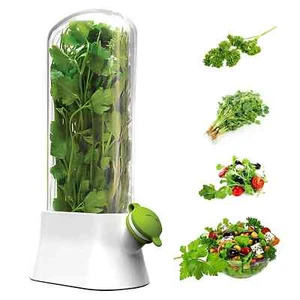 2xHerb Saver Storage Bottles Vegetable Preserve Bottle for Cilantro Mint Parsley - Picture 1 of 6