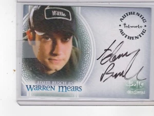 Tarjeta de Buffy the Vampire Slayer 2005 firmada por Adam Busch como Warren Mears - Inkworks - Imagen 1 de 2