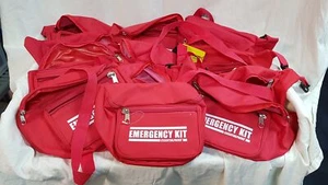 Job Lot 10x BAG BUM WAIST BELT PACKS ADJUSTABLE FANNY PACKS (RED) - Picture 1 of 14