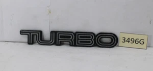 1988-1994 PONTIAC SUNBIRD "TURBO" EMBLEM/LOGO/BADGE-FRONT PASSENGER FENDER - Picture 1 of 6