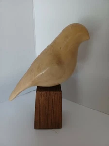 RARE Cream Colored Stone Bird Sculpture The Art Mint Ltd. St. Louis Art Deco MCM - Picture 1 of 10
