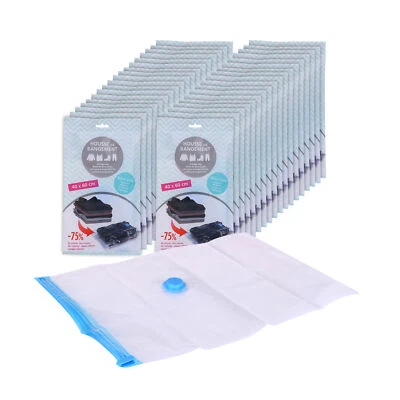 Vakkum Kleider Beutel 60 x 40 cm - 36 Stück - Aufbewahrungs Tasche luftdicht - Bild 1 von 2