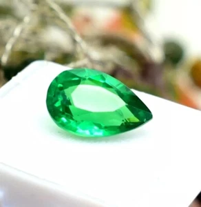 Natural 8-10 Ct Tsavorite Garnet Pear Shape Loose Certified Gemstone - Imagen 1 de 4