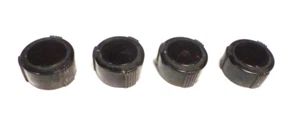 vintage RCA T-60 TABLETOP : SET OF 4 PUSH-ON BAKELITE KNOBS. 7/8" diameter - Picture 1 of 3