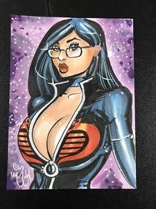 BARONESS G.I. TARJETA BOCETO JOE Arte Original CHRIS MCJUNKIN  - Imagen 1 de 4
