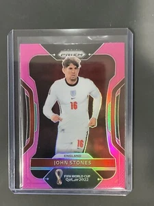 2022 Panini Prizm FIFA World Cup John Stones Pink Holo Prizm #88 England SP 🔥🔥 - Picture 1 of 2