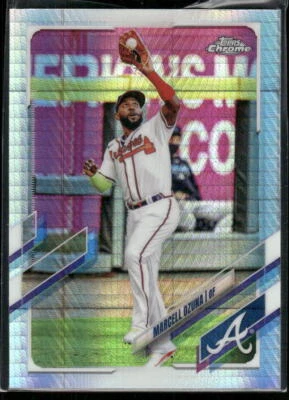 2021 Topps Chrome #202 Marcell Ozuna Prism Refractor - Image 1 of 2