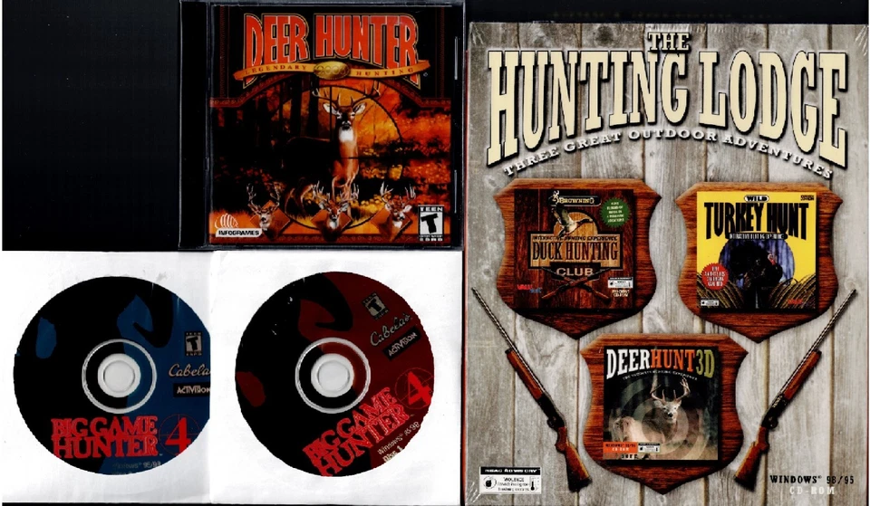 5 Great Hunting Games Pc New XP Turkey Hunt Duck Hunt Deer Hunt Big Game Hunt 4 - Image 1 of 2