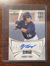 2021 Leaf Draft Base Auto Harry Ford #BA-HF1 Auto Arizona Diamondbacks