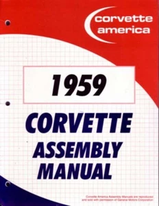 1959 Chevrolet Corvette Assembly Manual Book Rebuild Instructions Illustrations - Picture 1 of 1