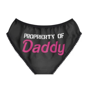 Property of Daddy Damen-Slips schwarz rosa weiß für Erwachsene - Bild 1 von 11