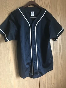 BADGER SPORT Men’s V-Neck Button Front Mesh Baseball Jersey S NWOT! - Picture 1 of 3