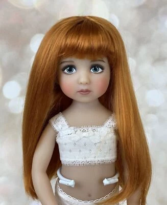 Doll wig - Miranda 7-8 - Fits Effner Little Darling - 8 colors - Long Straight w