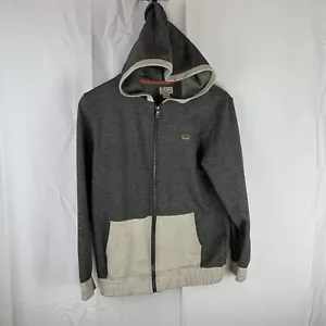 Lucky Brand Hoodie Womens Size Large Gray Hooded Full Zip - Picture 1 of 18