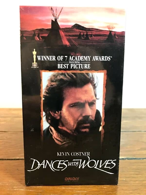DANCES WITH WOLVES (1990) VHS Kevin Costner - Adventure Drama Western - NEW - Image 1 of 4