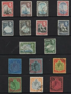 BERMUDA 1938-53 KGVI Defins Simplified Set SG 110-121d FU. CV £225 - Bild 1 von 2
