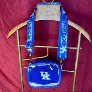 Logofit Clear Vinyl University Of Kentucky Go CatsCrossbody/Belt Bag & Beanie - Picture 1 of 9